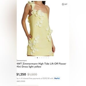 Anthropologie Hutch 3D Floral Dress – Zimmermann-Inspired High Tide Look ✨”